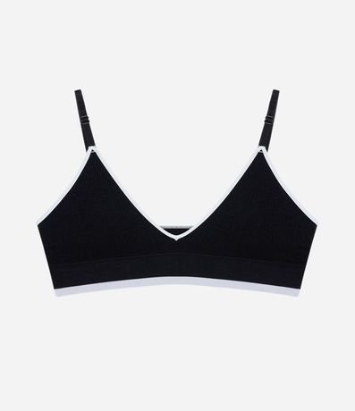 Soutien Top Seamless Texturizado con Detalle Contrastante 5
