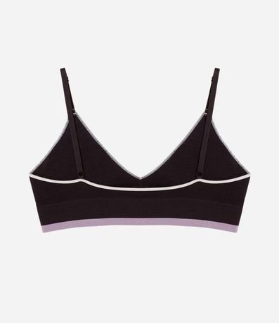 Soutien Top Seamless Texturizado con Detalle Contrastante 5