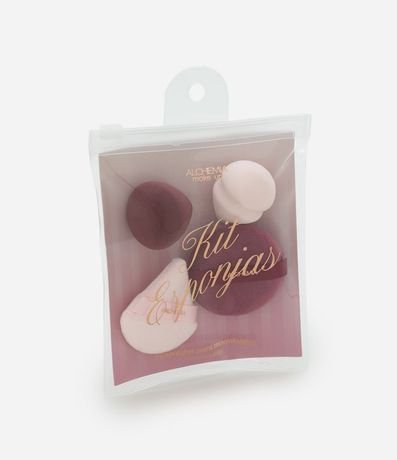 Kit con 4 esponjas de maquillaje en diferentes formatos Alchemia