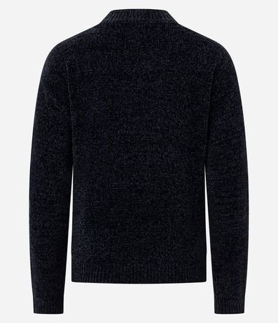 Blusa Slim en Punto Chenille con Cuello Redondo 3