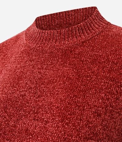 Blusa Slim en Punto Chenille con Cuello Redondo 2