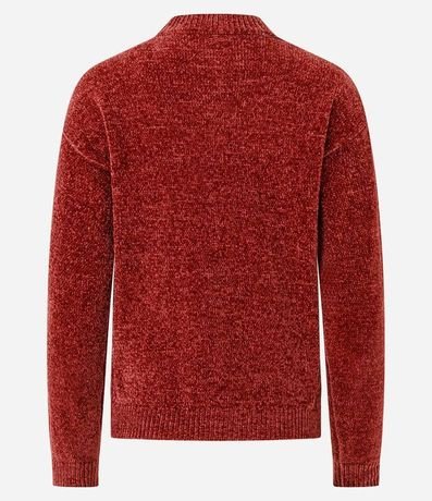 Blusa Slim en Punto Chenille con Cuello Redondo 3