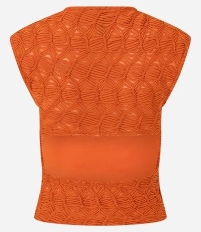 Blusa Texturizada con Abertura en la Espalda 6