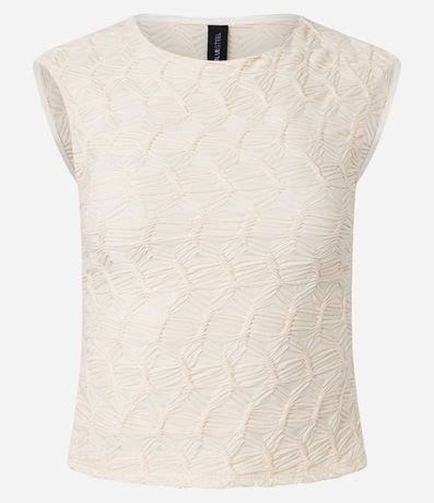 Blusa Texturizada con Abertura en la Espalda 4