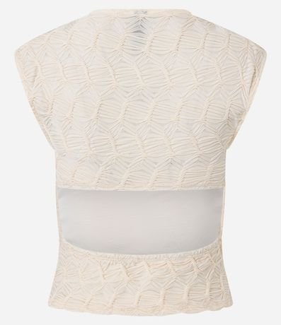 Blusa Texturizada con Abertura en la Espalda 5