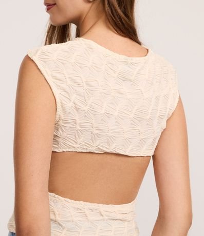 Blusa Texturizada con Abertura en la Espalda 3