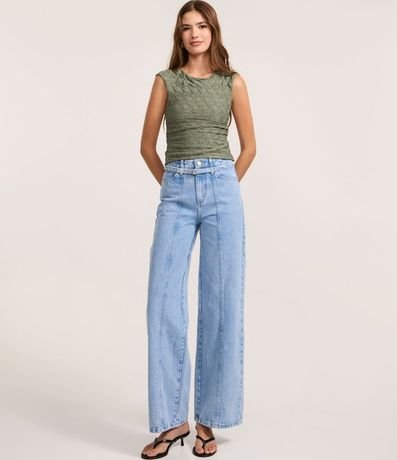 Blusa Texturizada con Abertura en la Espalda 2