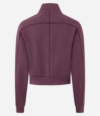 Saco Cerrado Half Cremallera en Modal con Recortes 2