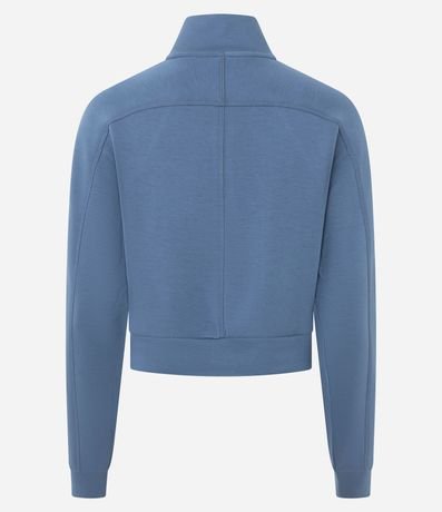 Saco Cerrado Half Cremallera en Modal con Recortes 2