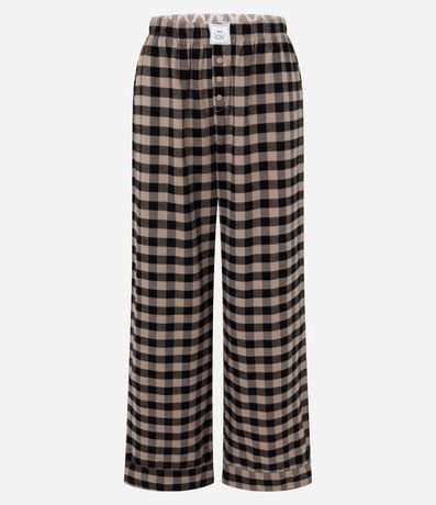 Pantalón de Pijama en Franela de Cuadros 5