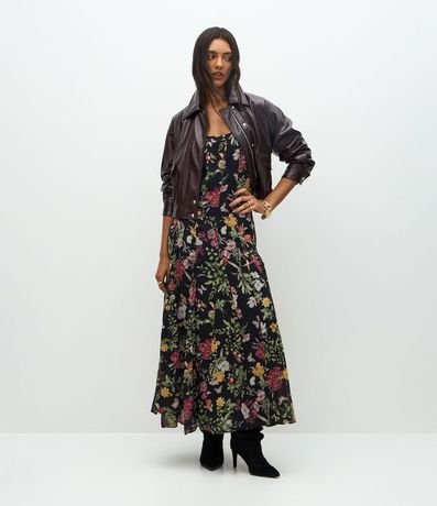 Campera Bomber en PU con Elástico en el Ruedo 2