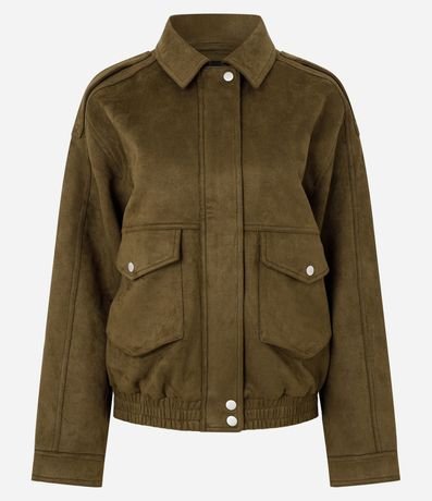 Campera en Gamuza con Bolsillos 6