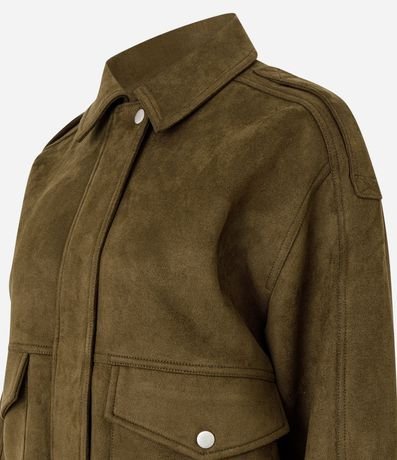 Campera en Gamuza con Bolsillos 7