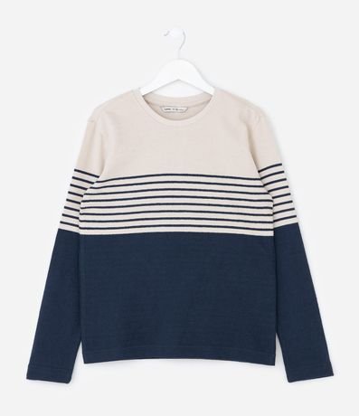 Remera Infantil con Rayas y Bloque de Color – Talle 5 a 14 años 2