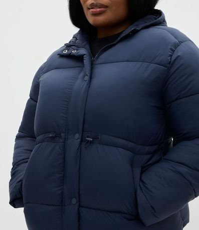 Campera Pesada Acolchonada con Capucha y Regulador Curve & Plus Size 3