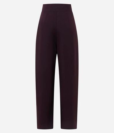 Pantalón Barrel en Sastrería con Cierre Deslocado y Pliegues 8