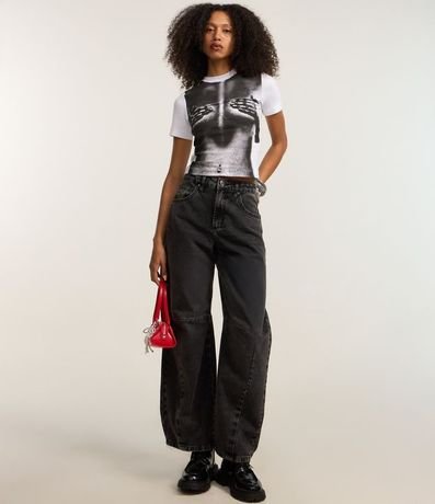 Blusa New T-shirt en Algodón con Estampa Cuerpo 3