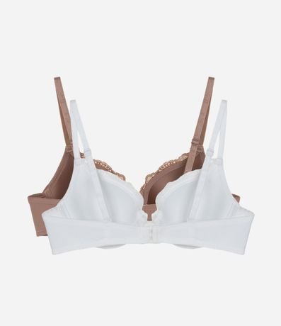 Kit 02 Soutien Media Taza con Copa y Detalle en Encaje 2