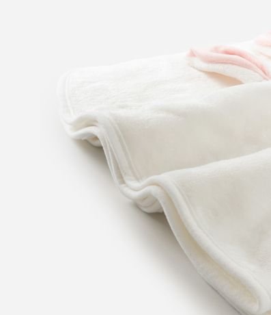 Cobertor Infantil en Plush con Bordado de Conejito – Talle U 2