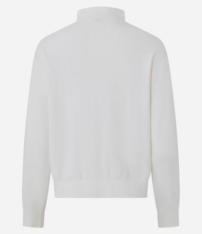 Suéter Básico en Punto con Cremallera en el Cuello 3