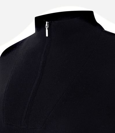 Suéter Básico en Punto con Cremallera en el Cuello 2