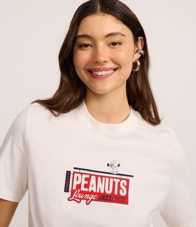 Remera en Algodón con Estampa de Jazz de Snoopy 4