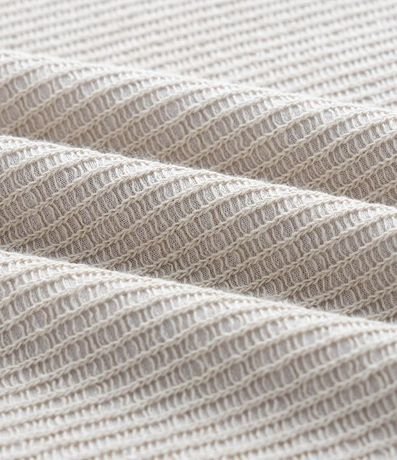 Remera en Algodón Acanalada con Cuello Redondo 6