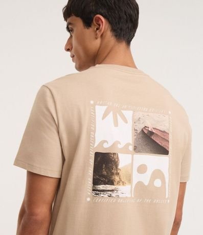 Remera Comfort en Algodón con Estampa de Playa 3