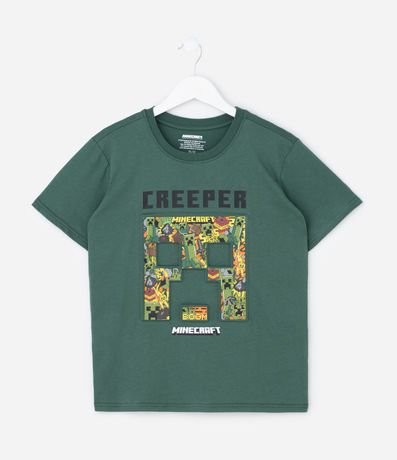 Remera Infantil con Estampado en Alto Relieve Minecraft – Talle 5 a 14 años