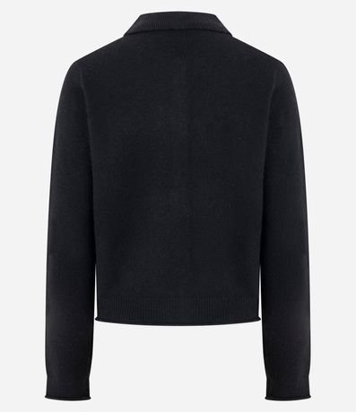 Saco en Tricot con Cuello Polo 3