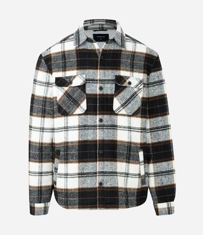 Campera en Franela de Cuadros con Forro