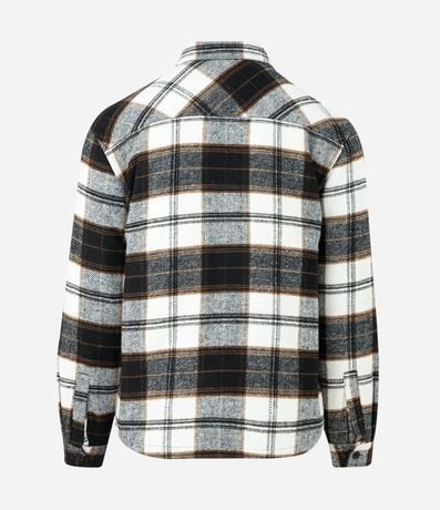 Campera en Franela de Cuadros con Forro 2