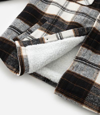 Campera en Franela de Cuadros con Forro 4