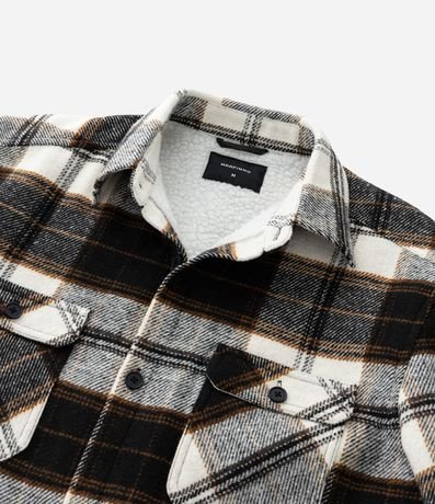 Campera en Franela de Cuadros con Forro 5