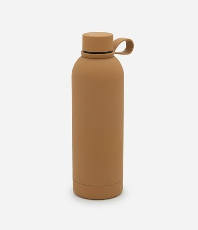 Botella Térmica en Metal con Textura Gomosa 2