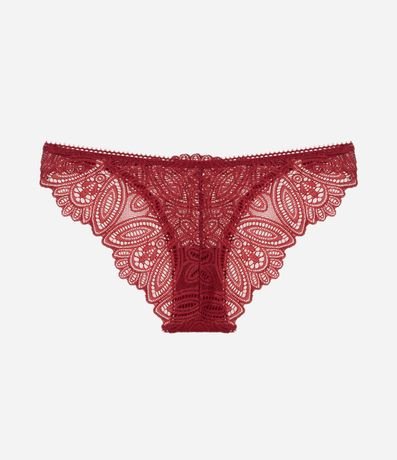 Bombacha Bikini con Encaje Floral 2