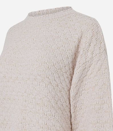 Buzo en Punto con Detalle en el Cuello y Puños 6