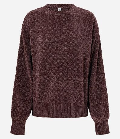 Buzo en Punto con Detalle en el Cuello y Puños 5