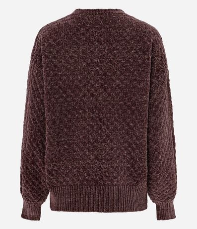 Buzo en Punto con Detalle en el Cuello y Puños 7