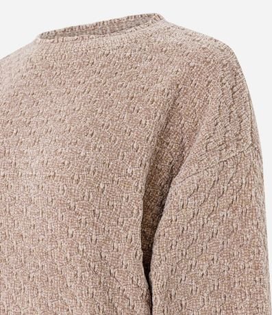 Buzo en Punto con Detalle en el Cuello y Puños 2