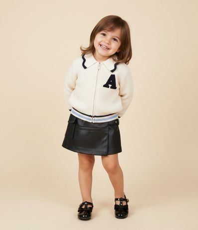 Short Pollera Infantil con Bolsillo Cargo – Talle 1 a 6 años