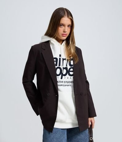 Blazer Raya de Tiza Sastre