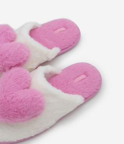 Pantufla Aberta con Aplicación De Corazón 8
