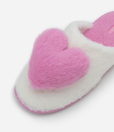 Pantufla Aberta con Aplicación De Corazón 2