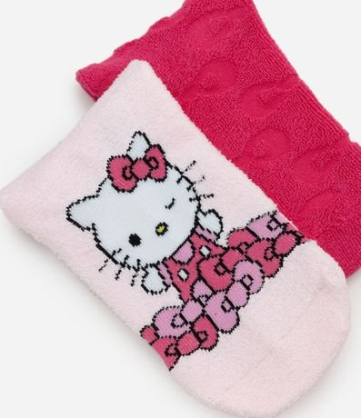 Kit 02 Medias con Estampado Hello Kitty y Embossed Lazo 4