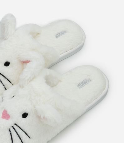Pantufla Ojota con Bordado y Orejitas de Conejo 3