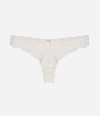 Bombacha Bikini Hilo en Encaje Floral 2