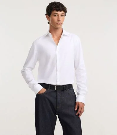 Kit 02 Cintos en Cuero Liso con Hebilla Metálica 4