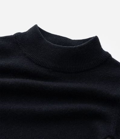 Suéter Infantil en Punto con Cuello Alto de Rib - Talle 1 a 6 años 5