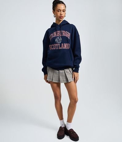 Algodón College Canguro con Lettering Edinburgh Scotland 2